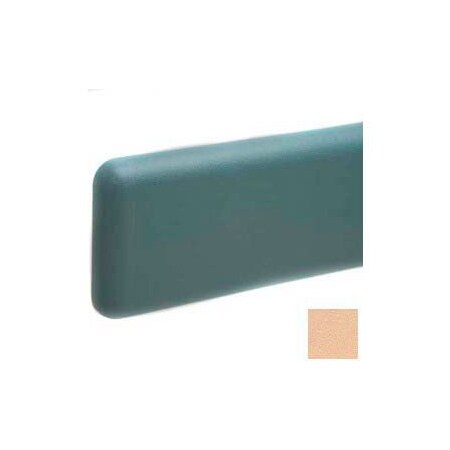 Pawling Wall Guard W/Rounded Top & Bottom Edges, W/Rec. Plastic Clip Retainer System, 6"H x 12'L, Toffee WG-6C-12-113